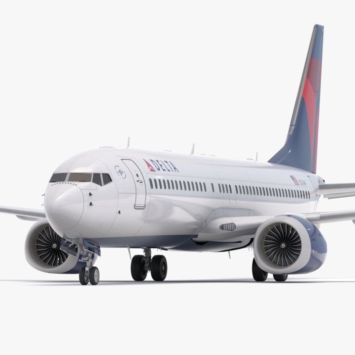 Boeing 737-800 MAX Delta Airlines 3d models