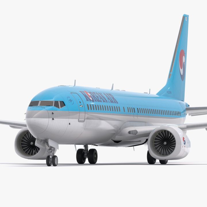 Boeing 737-800 MAX Korean Air 3d models