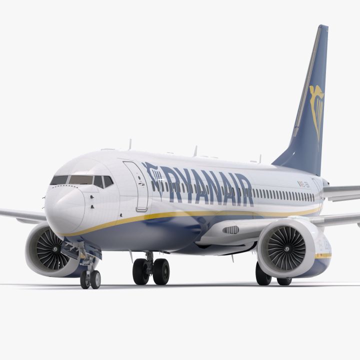 Boeing 737-800 MAX Ryanair 3d models