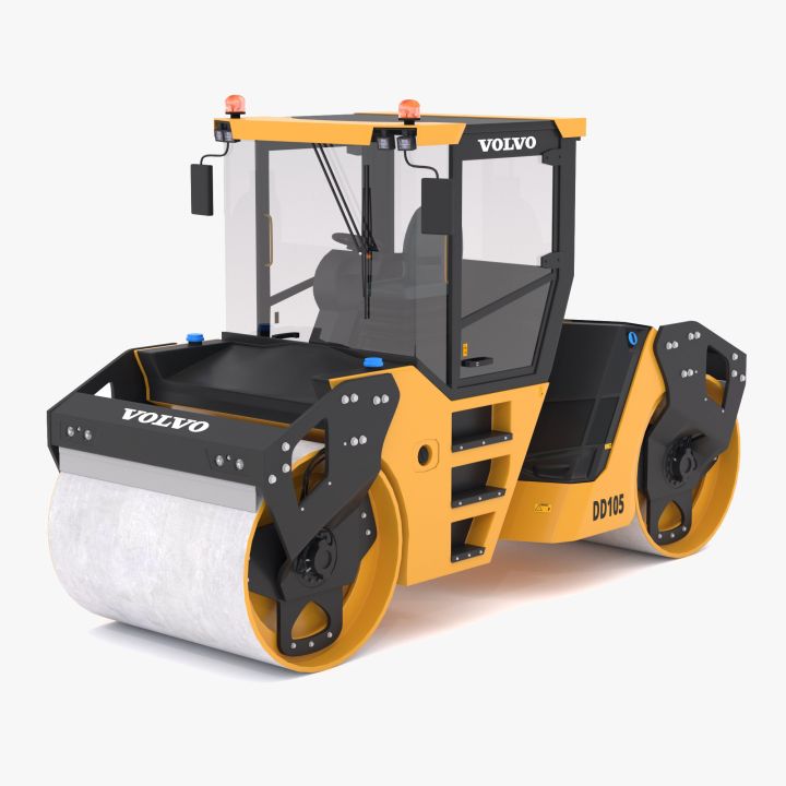 Volvo DD105 Articulated Tandem Road Roller 3d models