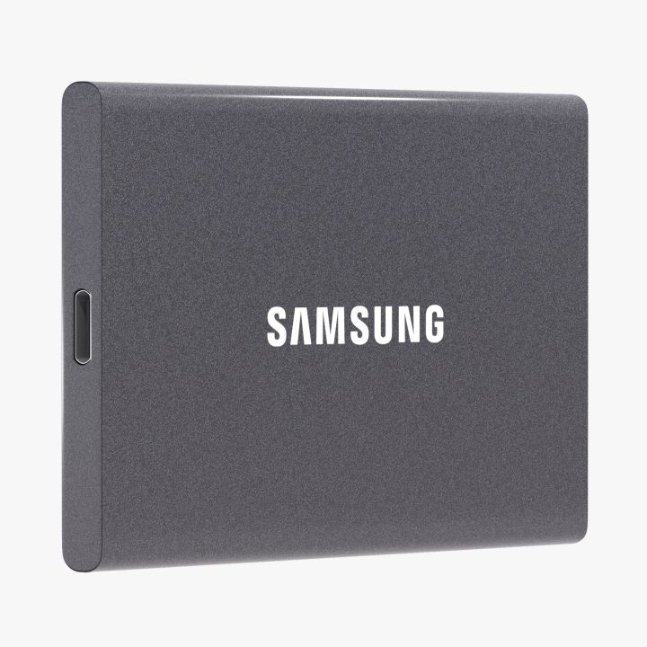 Samsung Portable SSD T7 Titan Grey 3d models