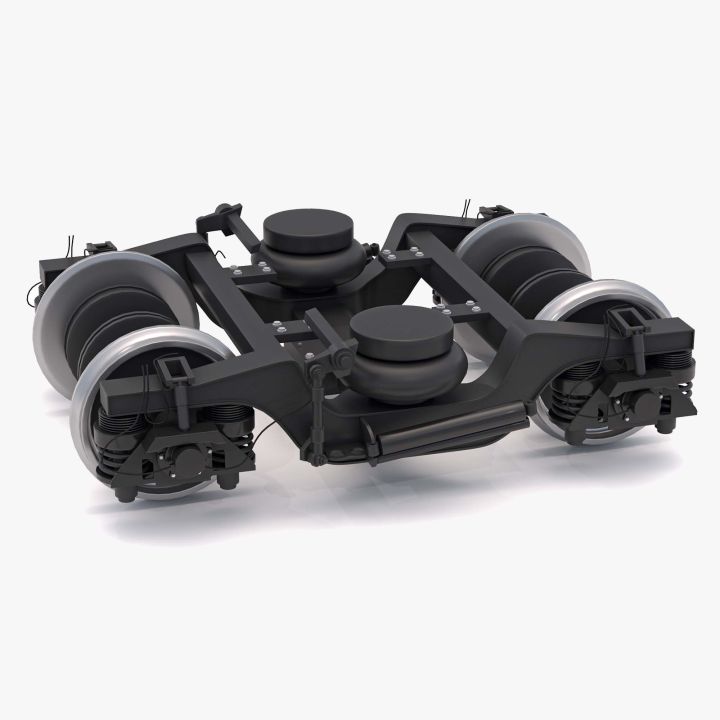 Train Wheel Bogie 2 3d models