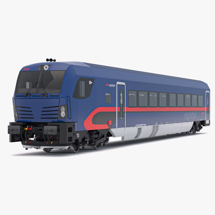 Siemens Vectrain Locomotive OBB nightjet 3d models