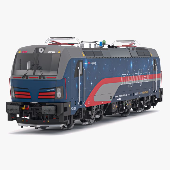 Siemens Vectron Nightjet 3d models