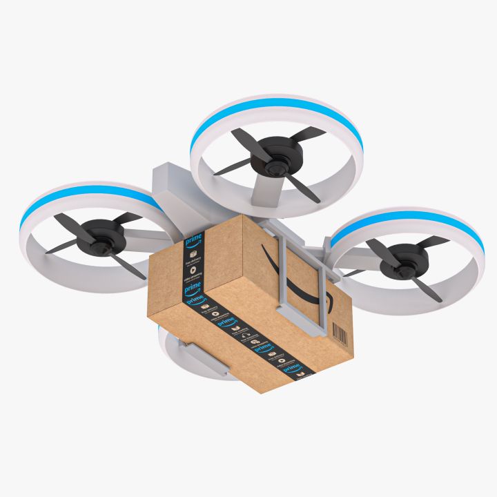 Amazon Quadrocopter Drone Delivery 3d models