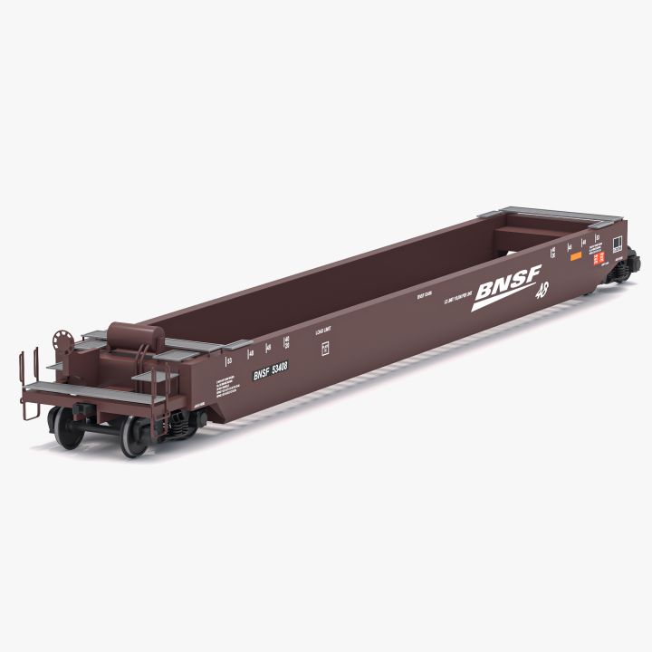 Husky Stack Railcar BNSF 3d models