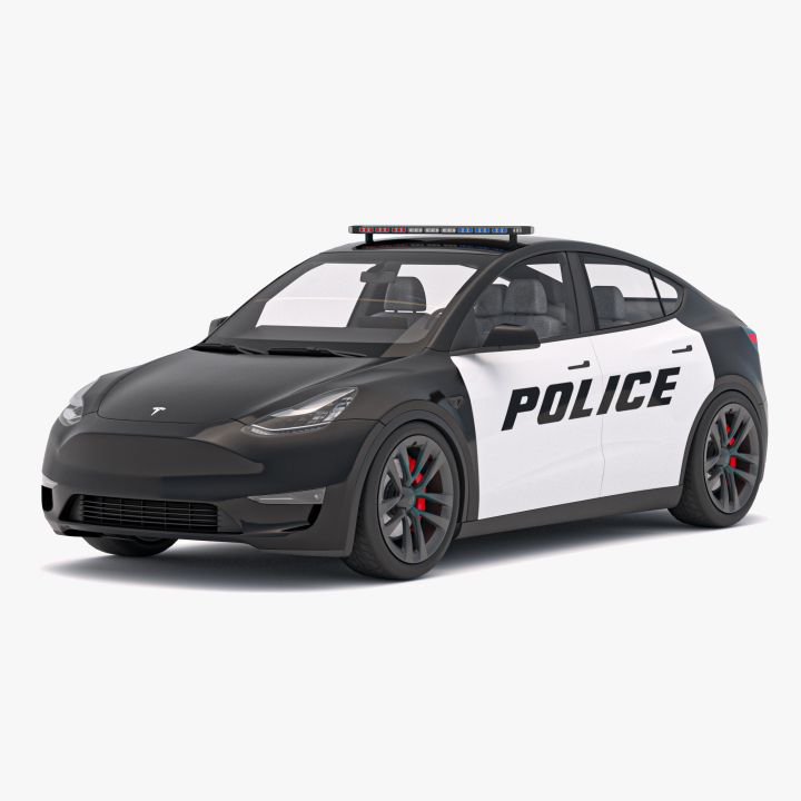 Tesla Y Police 2024 3d models