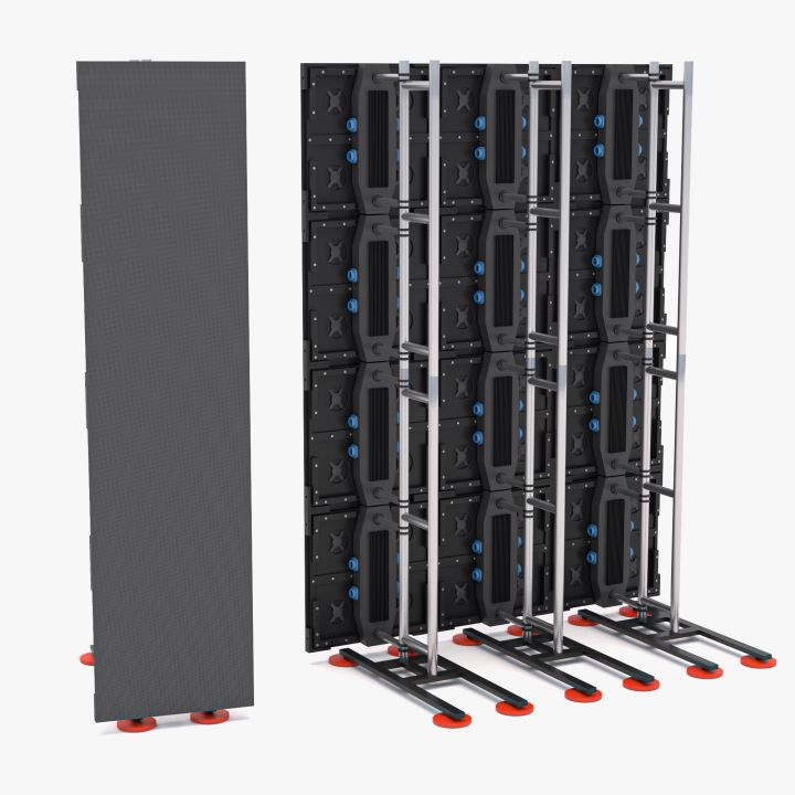Led Video Wall v3 P2 and Truss 3d models
