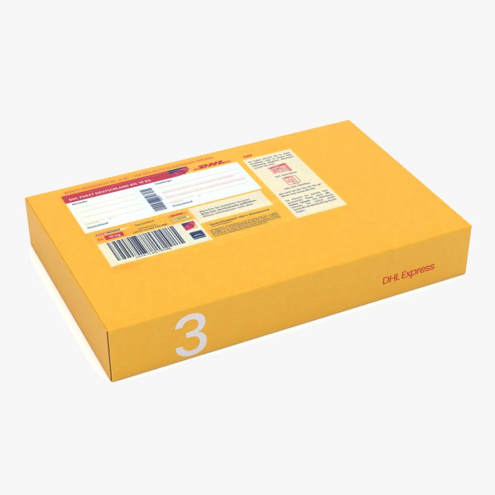 Cardboard Packaging Box DHL 3d models