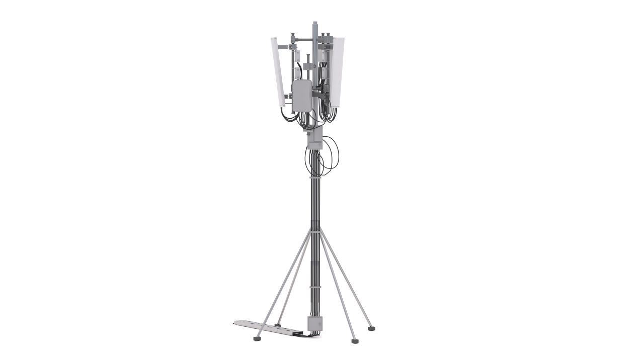 Roof Cell Phone Tower 1 3d models