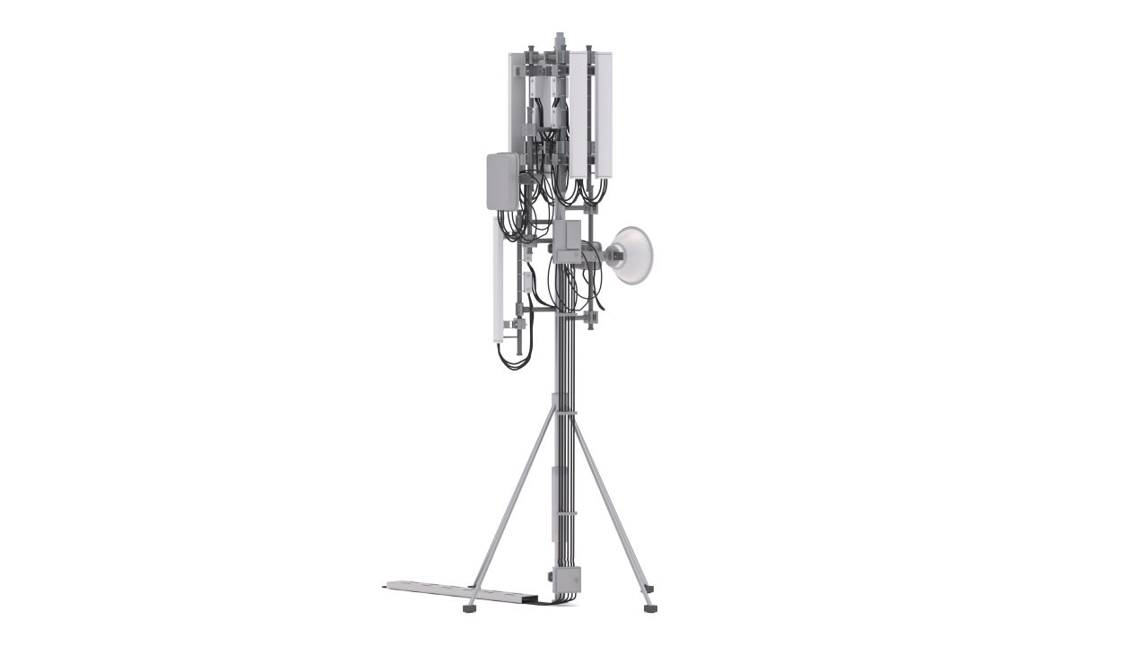 Roof Cell Phone Tower 2 3d models