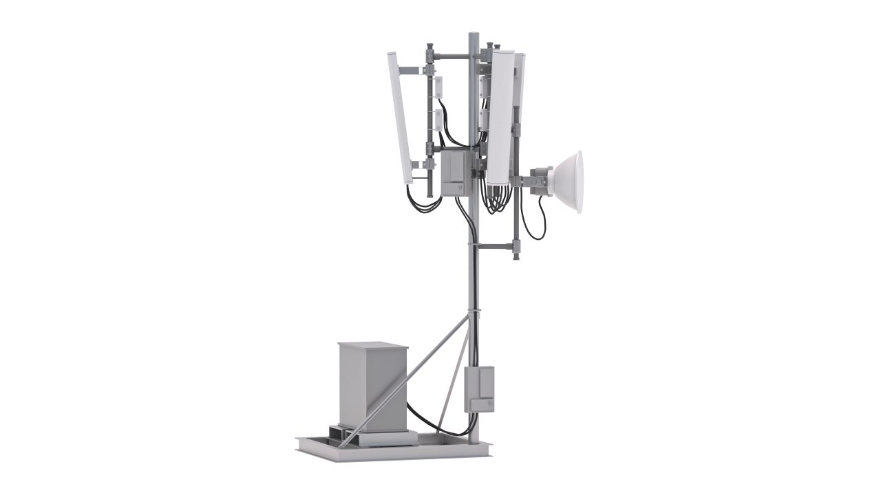 Roof Cell Phone Tower 3 3d models