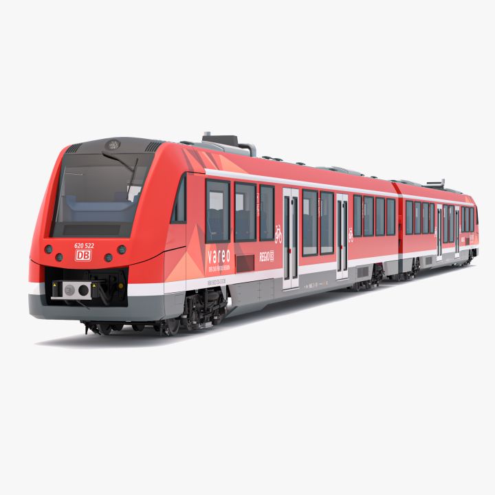 DB Regio Alstom Coradia LINT 54 Train 3d models